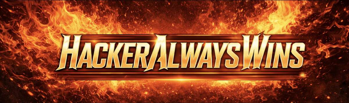 HackerAlwaysWins banner
